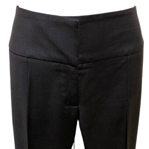 BEBE Office Pants, professional/formal/work, shiny fabric, dark gray, size 4 - Picture 2 of 4